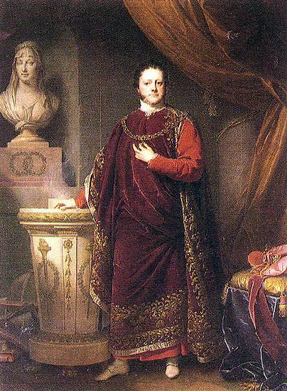 unknow artist Portrait of Joseph II Johann, Prince of Schwarzenberg Germany oil painting art
